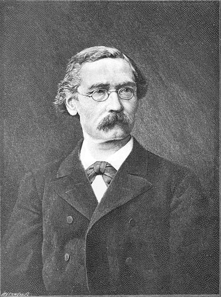 Porträt von Felix Hoppe-Seyler, der Entdecker der Wasserstoffproduktion durch Mikroorganismen (1887)