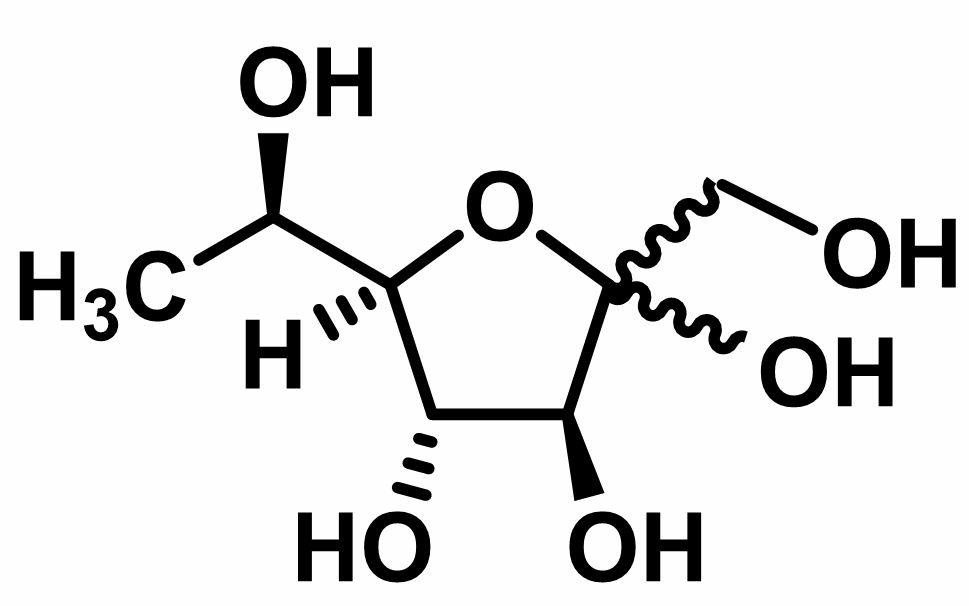 Structural formular of the cyanobacterial sugar.