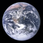 Ein Satellitenfoto der Erde